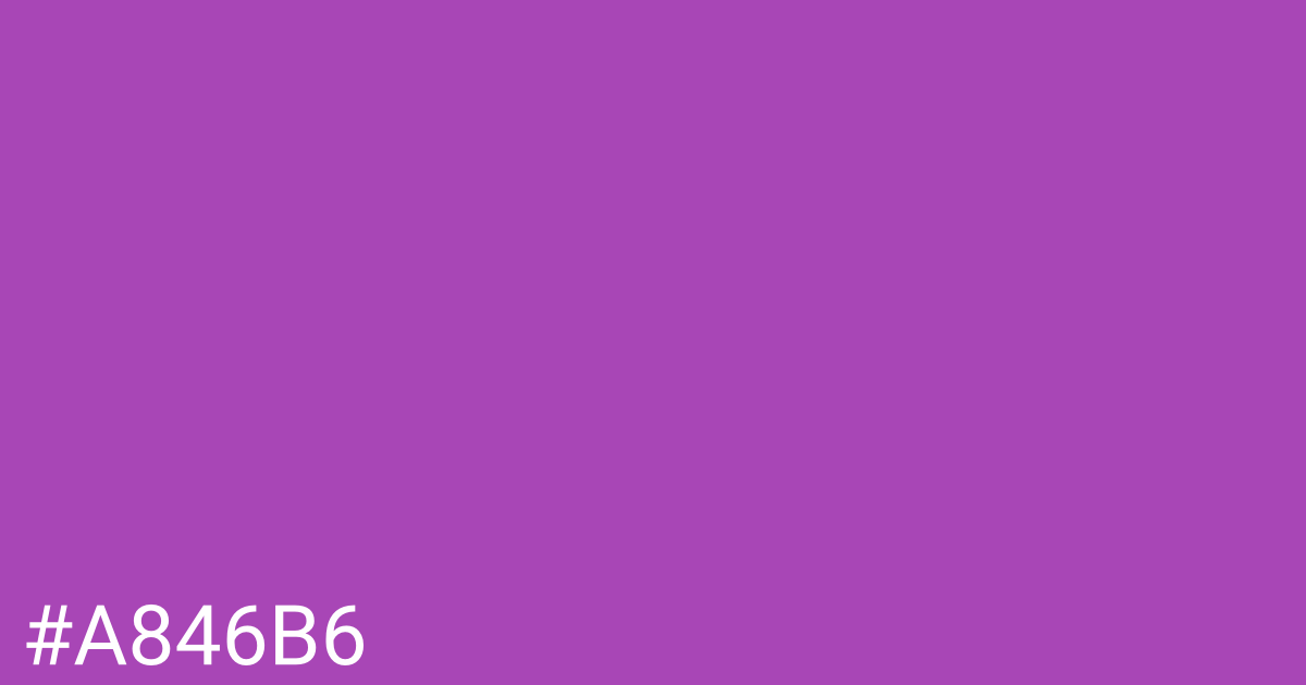 Hex color #a846b6 graphic