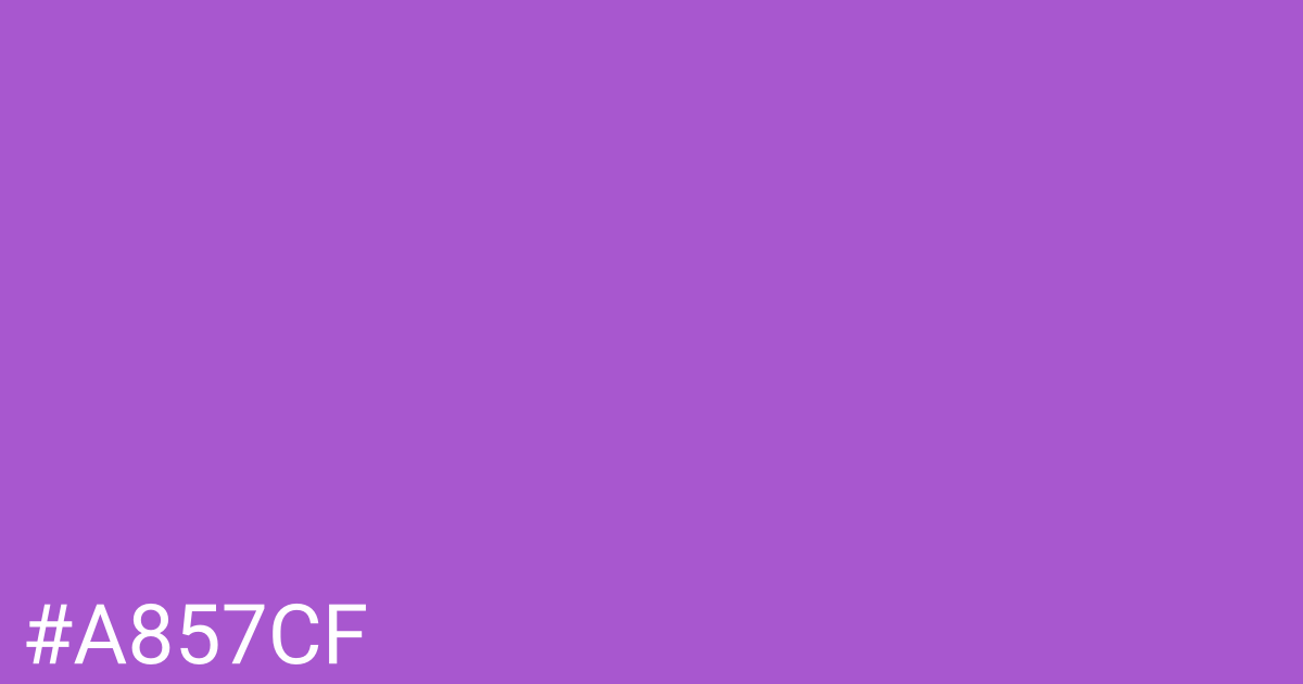 Hex color #a857cf graphic