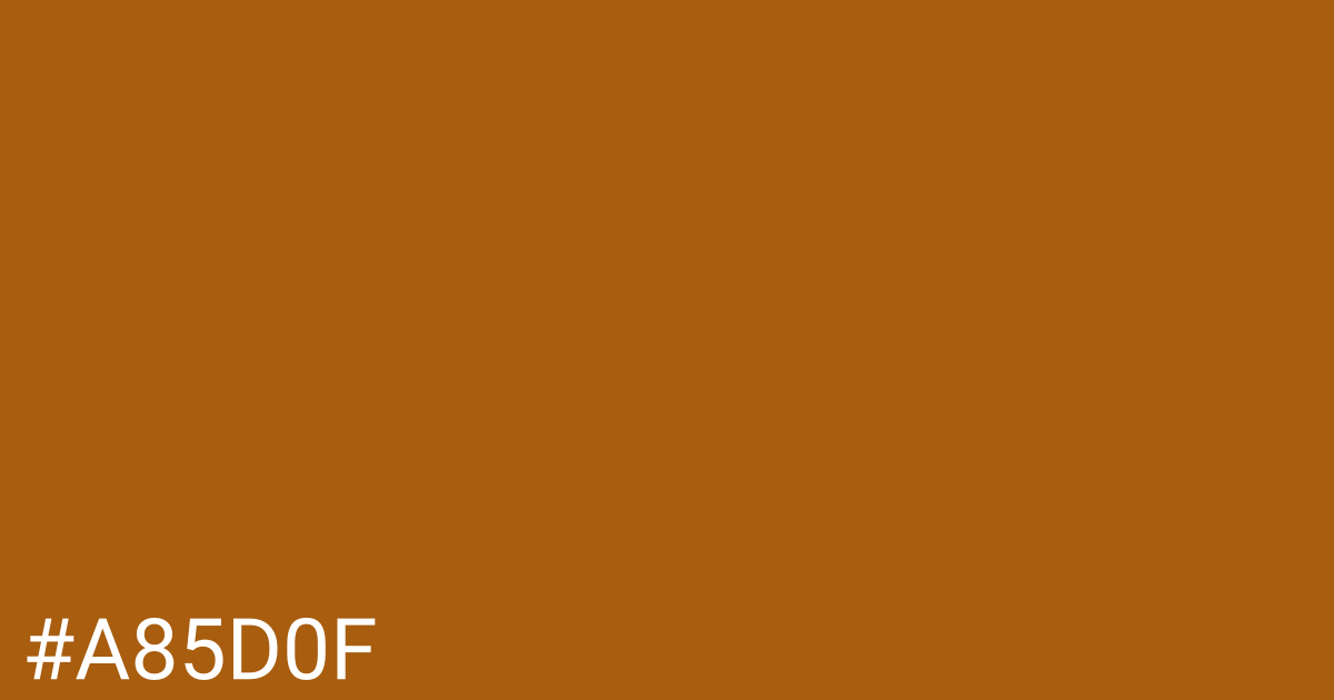 Hex color #a85d0f graphic