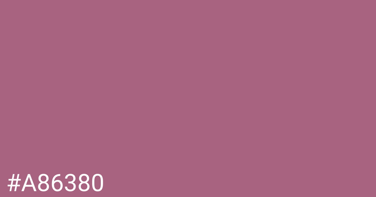 Hex color #a86380 graphic