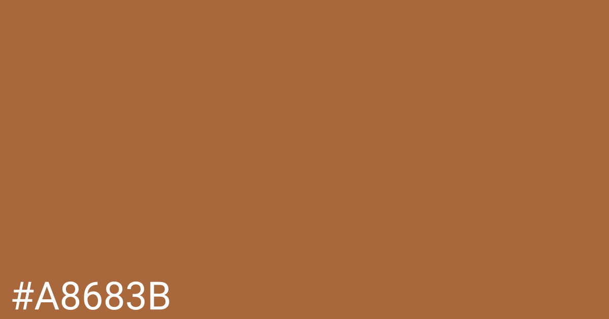 Hex color #a8683b graphic