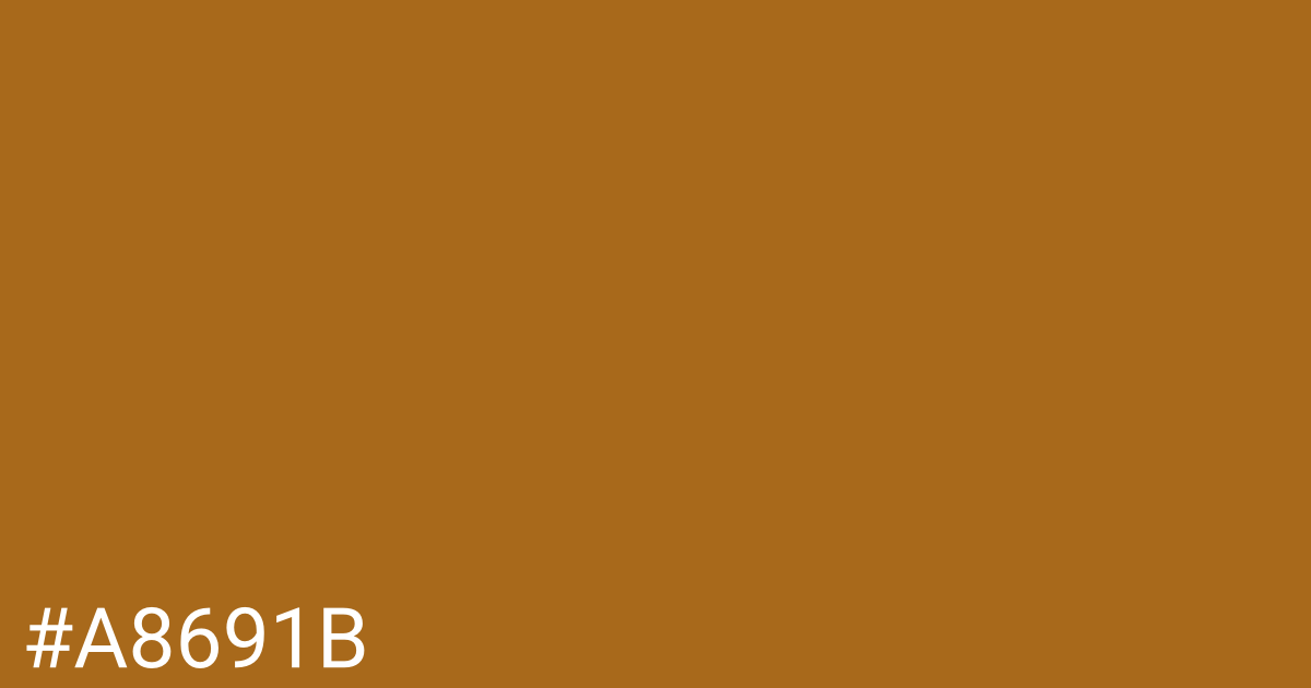 Hex color #a8691b graphic