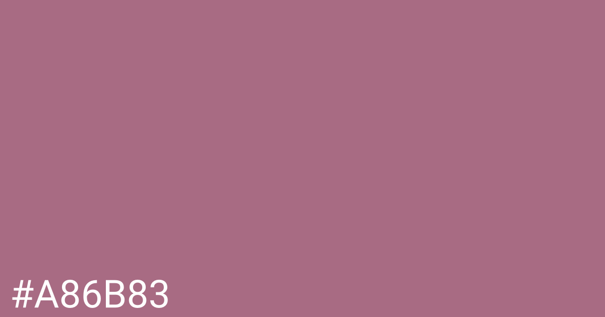 Hex color #a86b83 graphic