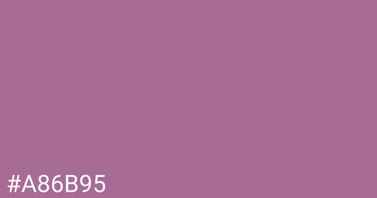 Hex color #a86b95 graphic