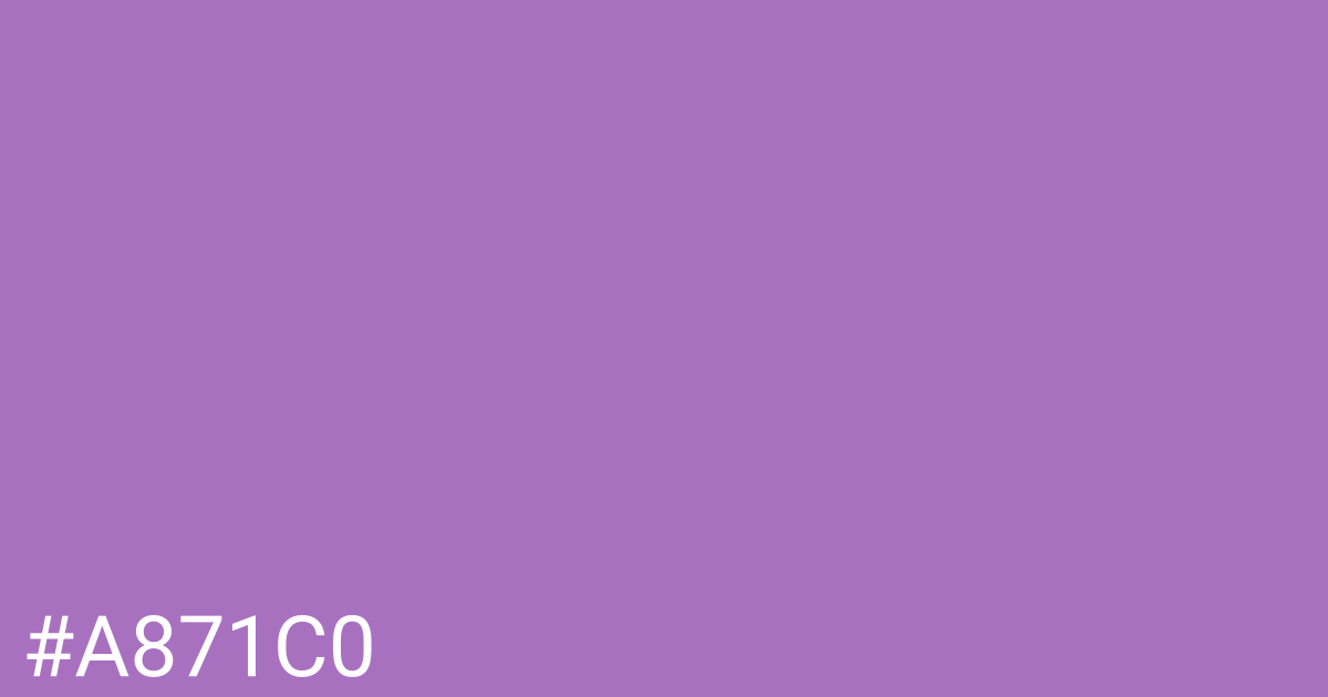 Hex color #a871c0 graphic