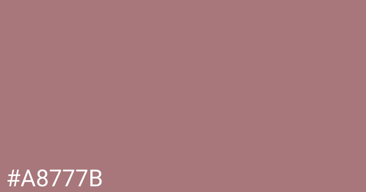 Hex color #a8777b graphic