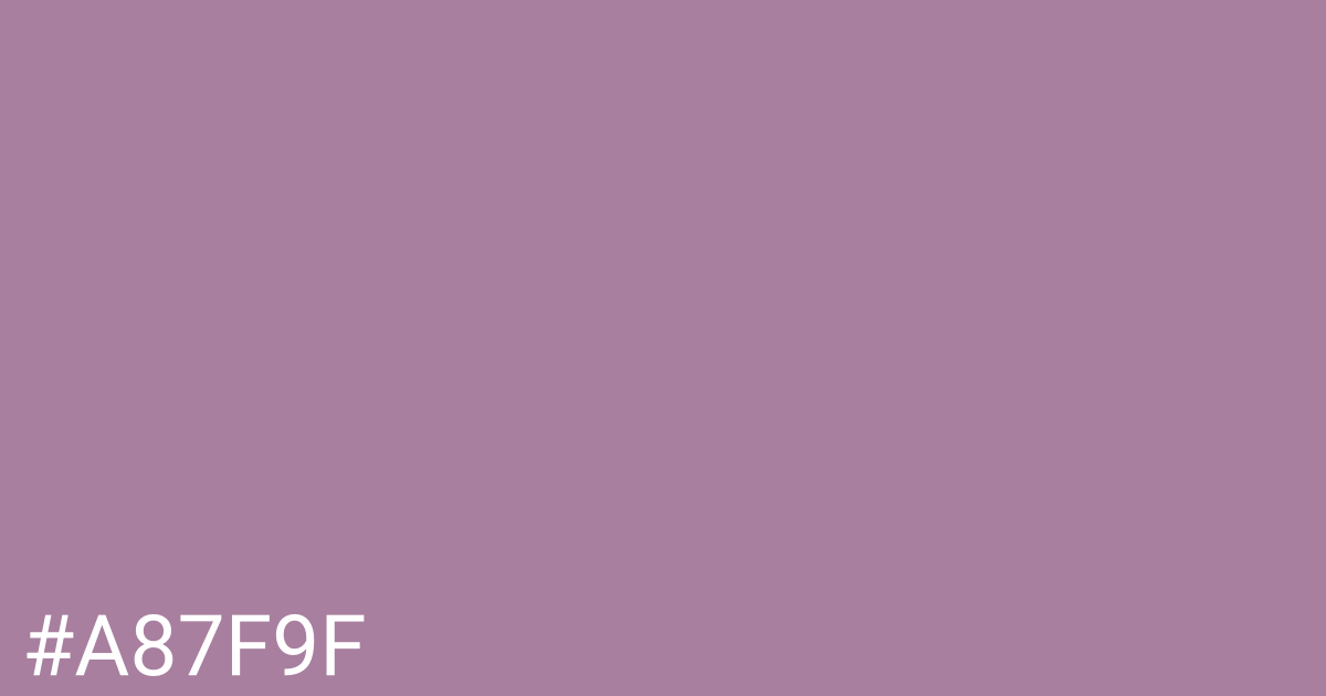 Hex color #a87f9f graphic