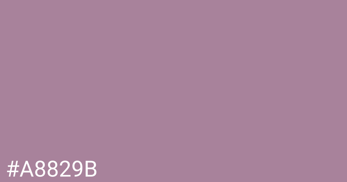 Hex color #a8829b graphic