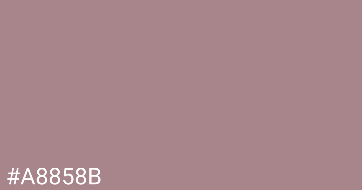 Hex color #a8858b graphic