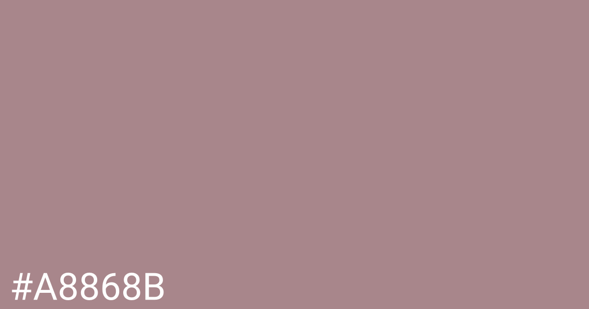 Hex color #a8868b graphic