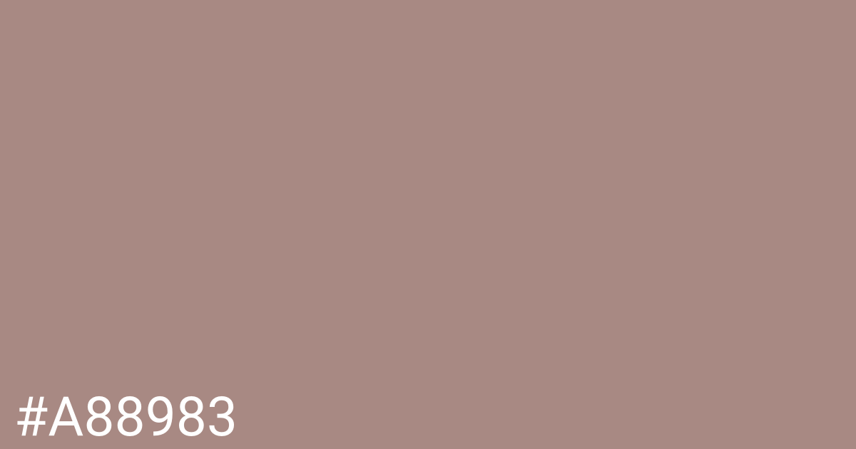 Hex color #a88983 graphic