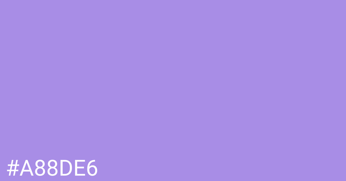 Hex color #a88de6 graphic