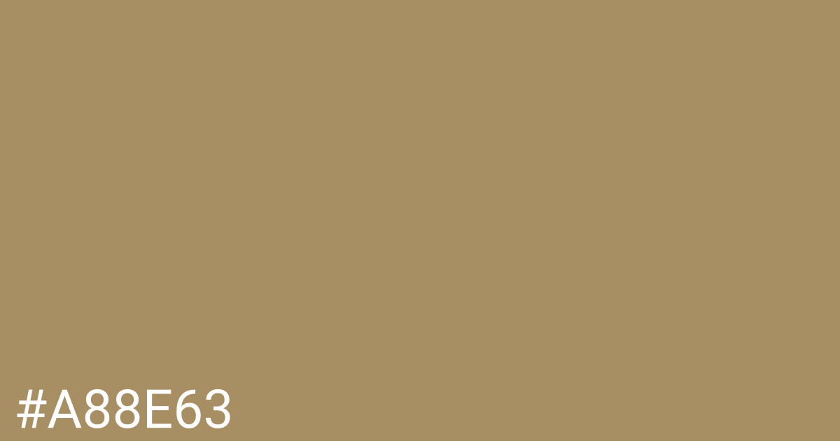 Hex color #a88e63 graphic