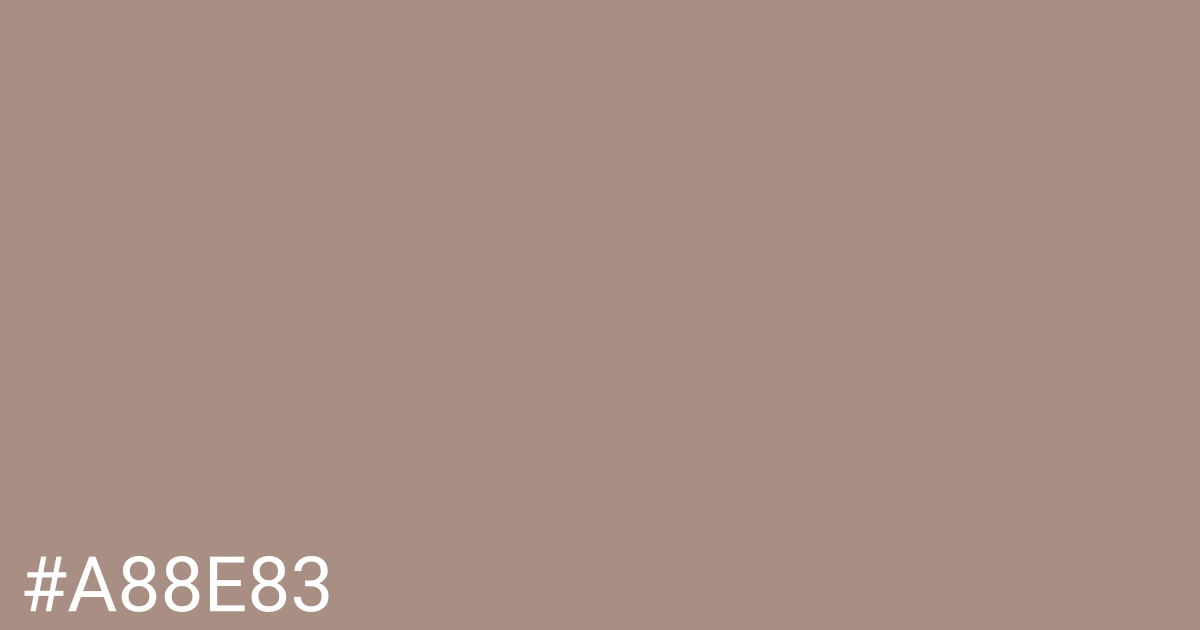 Hex color #a88e83 graphic