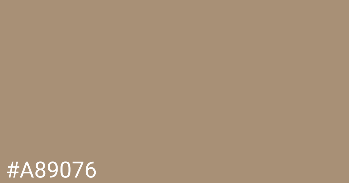 Hex color #a89076 graphic