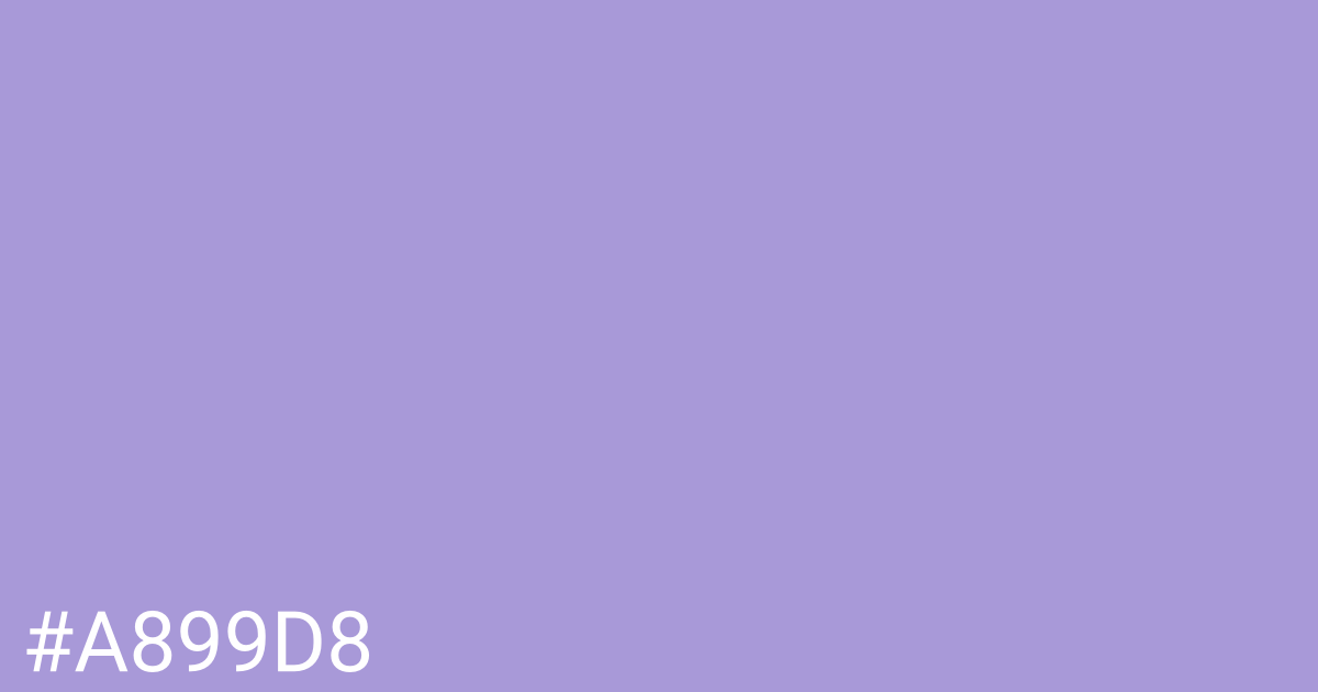 Hex color #a899d8 graphic