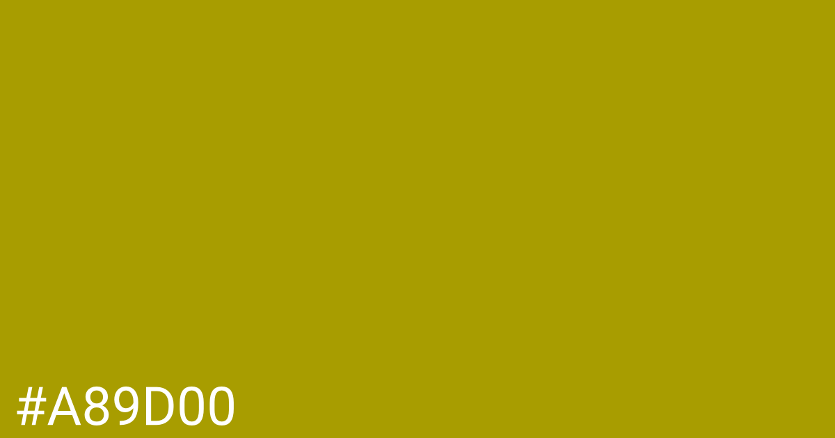 Hex color #a89d00 graphic