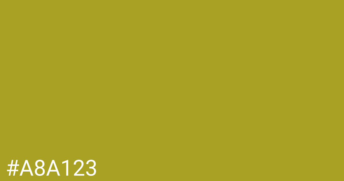 Hex color #a8a123 graphic