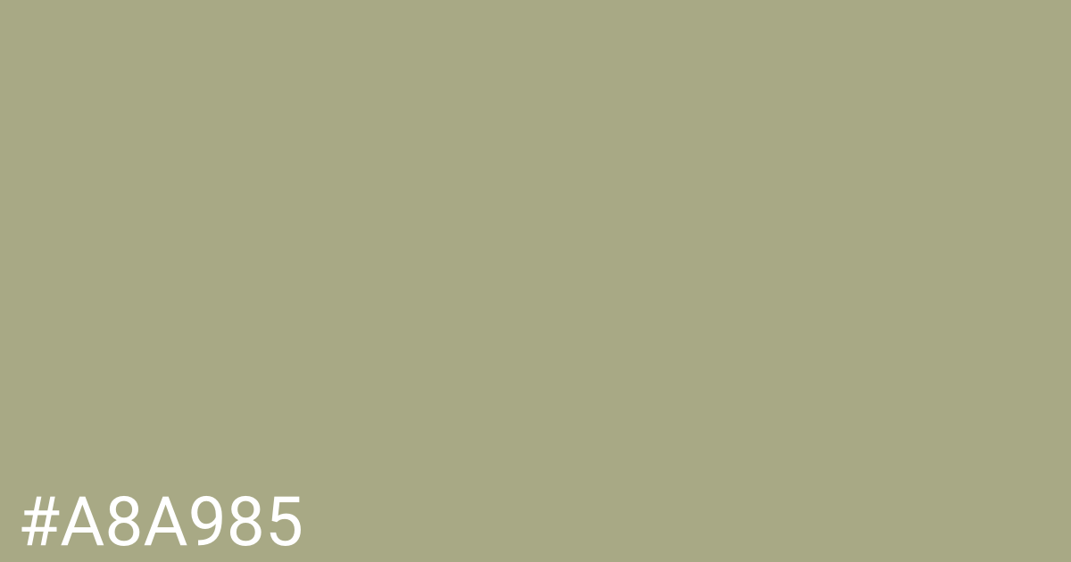 Hex color #a8a985 graphic