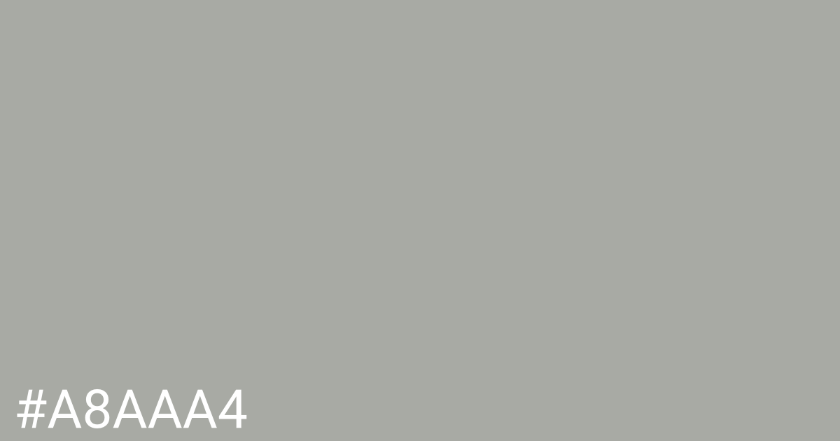 Hex color #a8aaa4 graphic