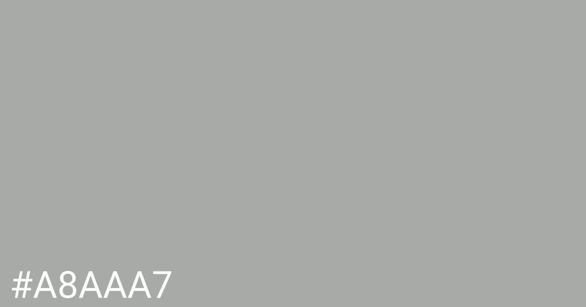 Hex color #a8aaa7 graphic