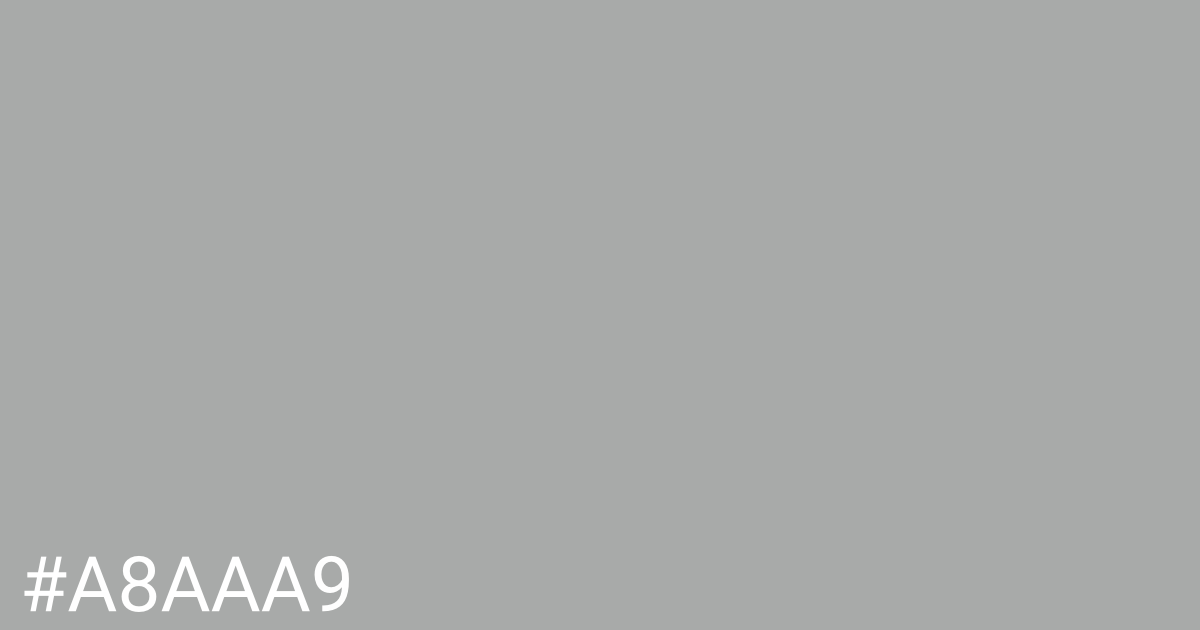 Hex color #a8aaa9 graphic