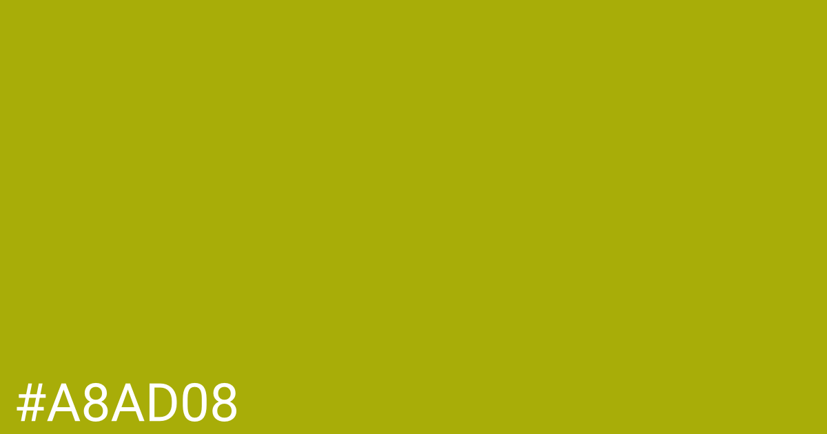 Hex color #a8ad08 graphic