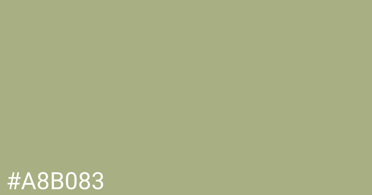 Hex color #a8b083 graphic