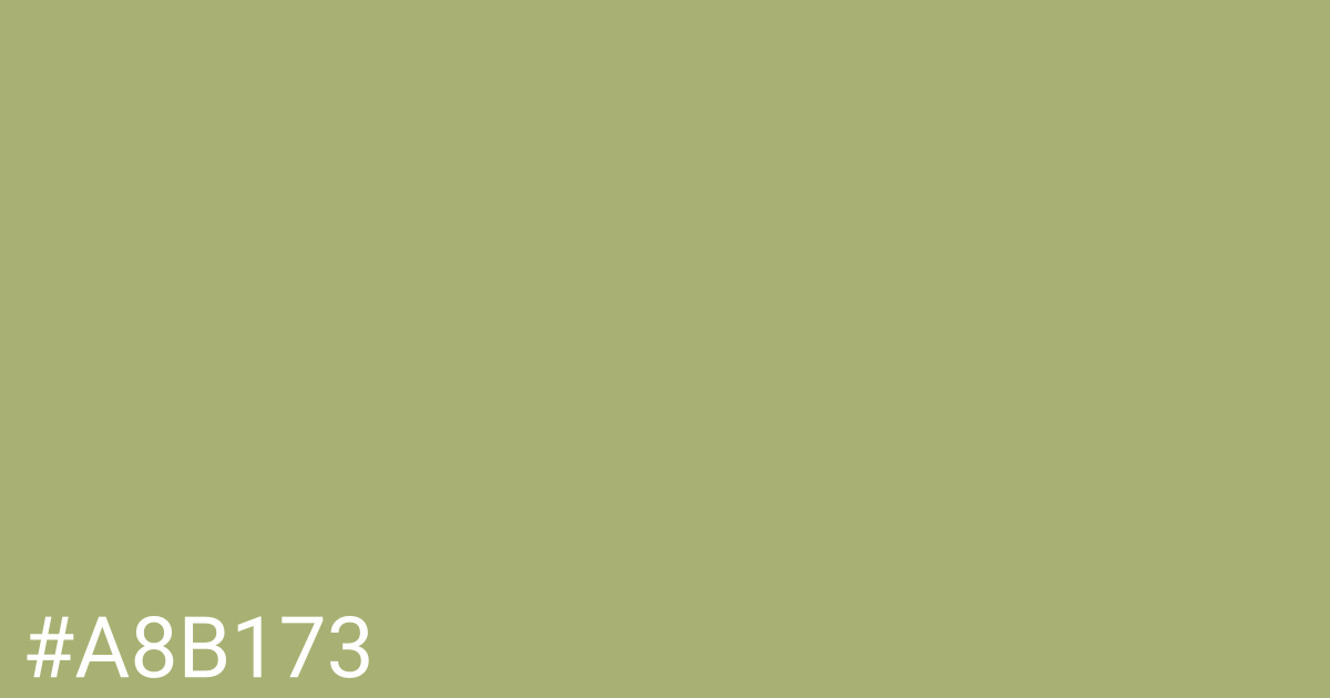 Hex color #a8b173 graphic