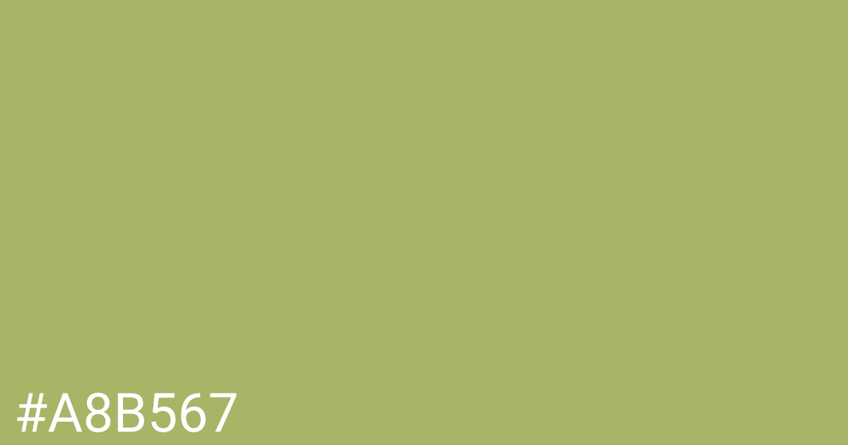 Hex color #a8b567 graphic
