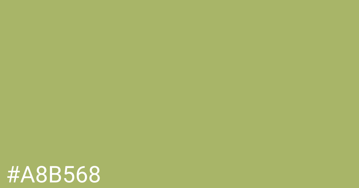 Hex color #a8b568 graphic