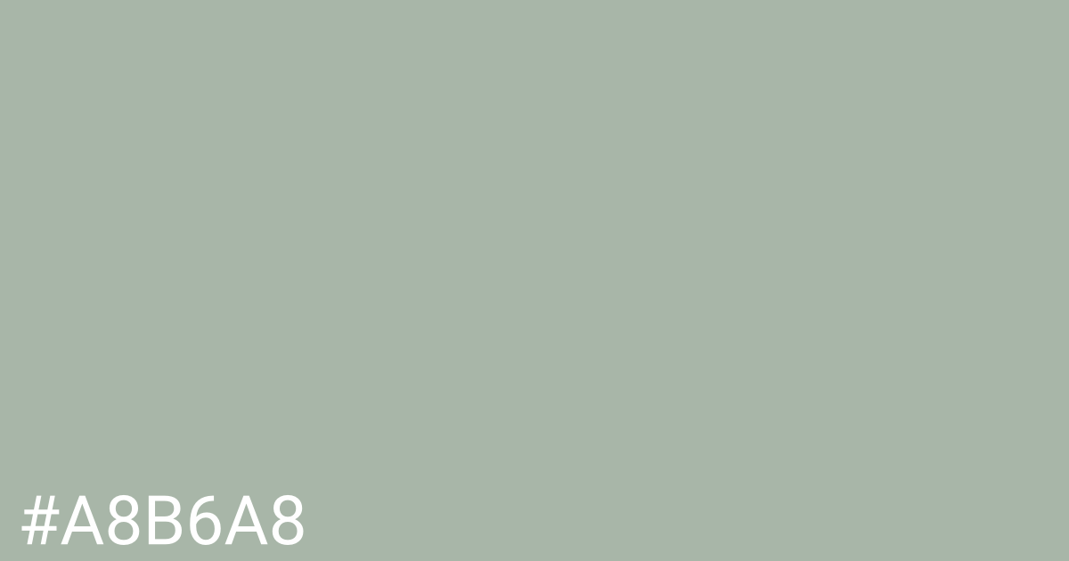 Hex color #a8b6a8 graphic