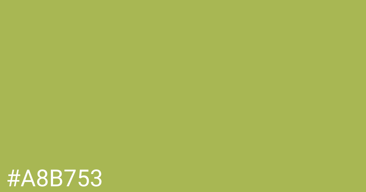 Hex color #a8b753 graphic