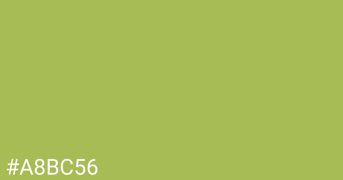 Hex color #a8bc56 graphic