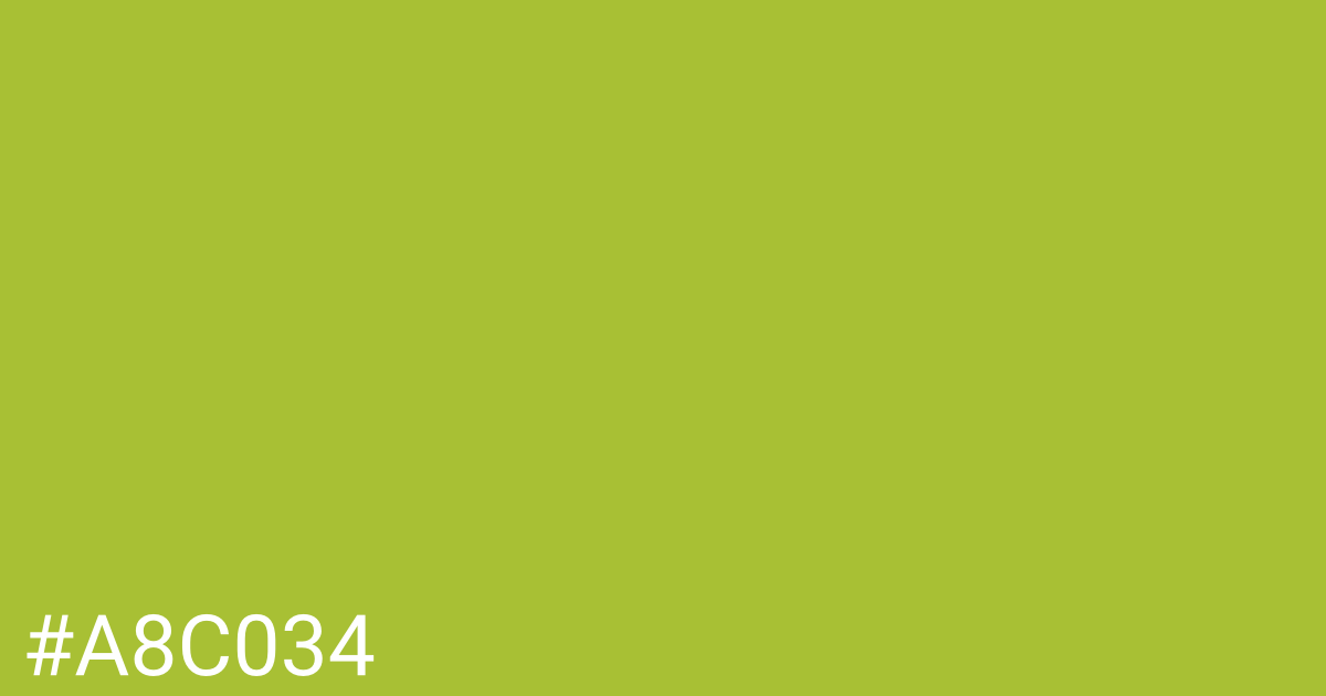 Hex color #a8c034 graphic