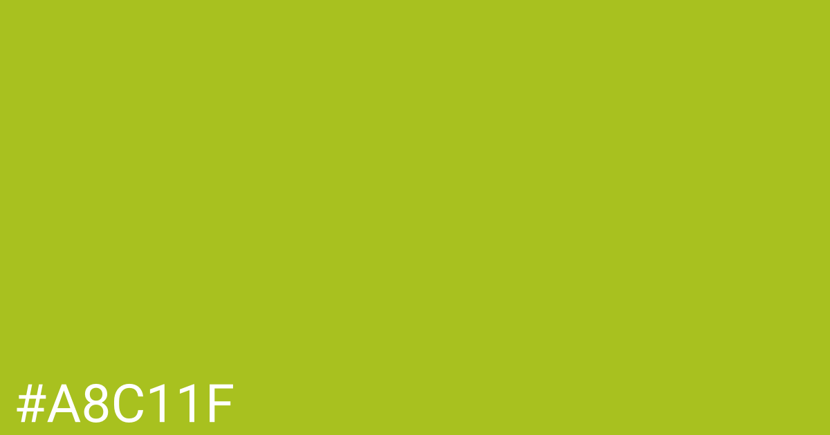 Hex color #a8c11f graphic