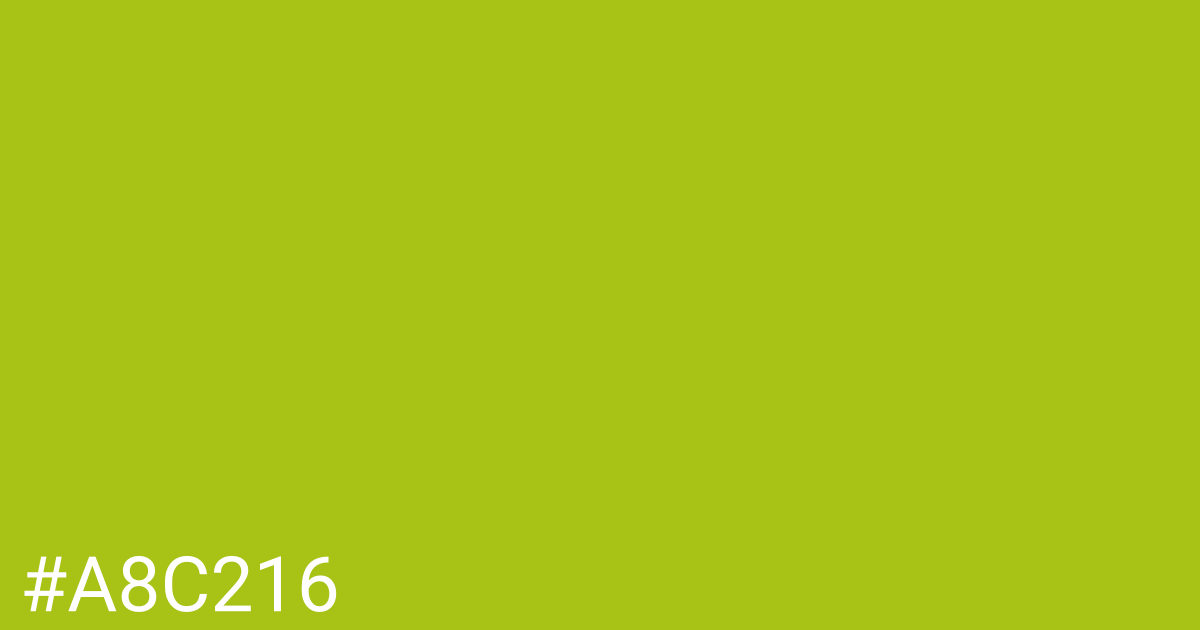 Hex color #a8c216 graphic