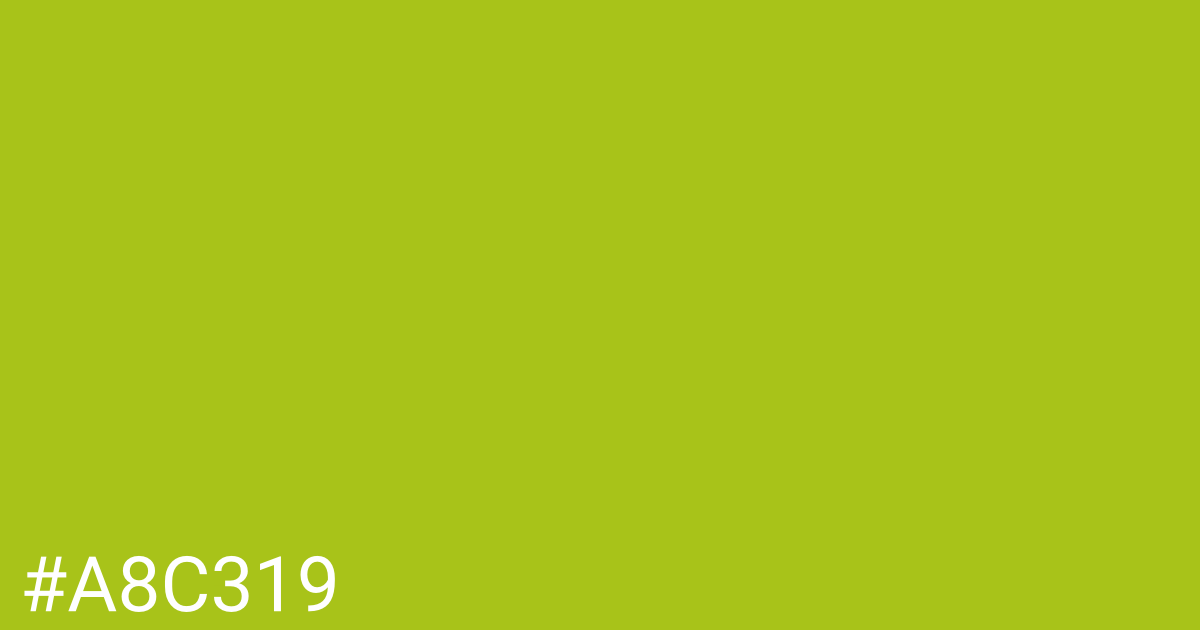 Hex color #a8c319 graphic