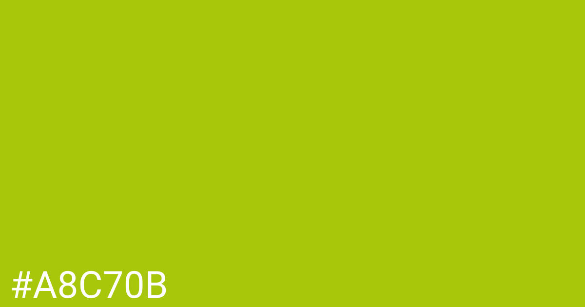 Hex color #a8c70b graphic