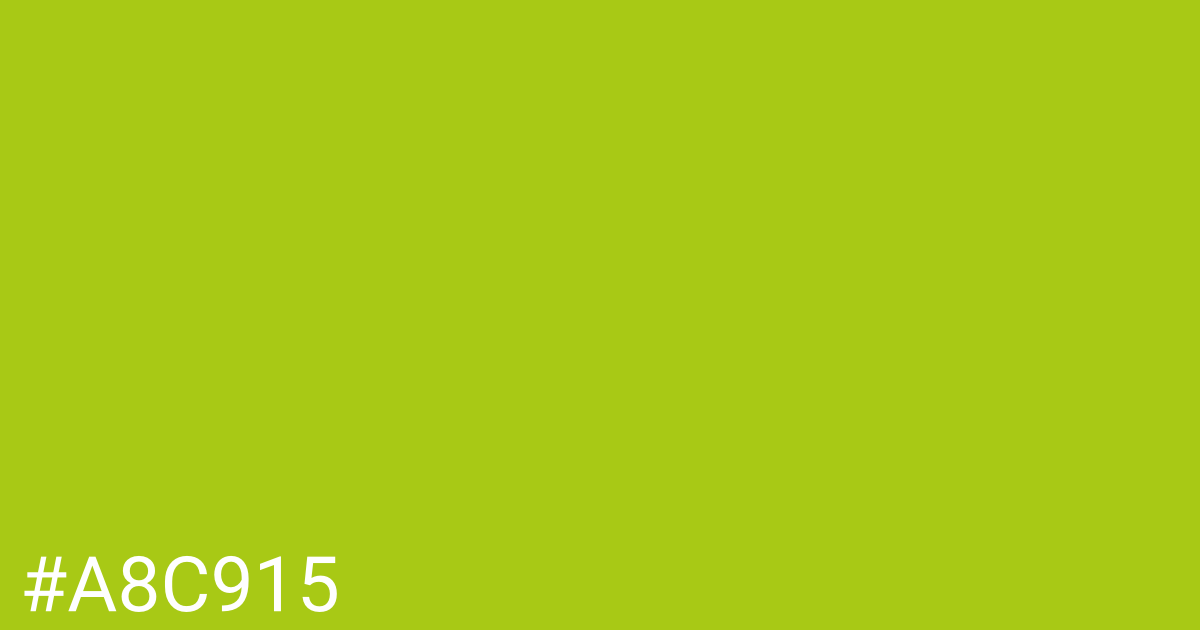 Hex color #a8c915 graphic