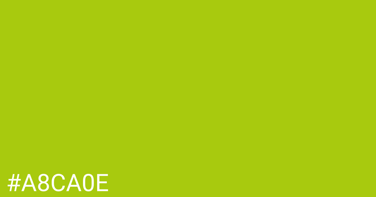 Hex color #a8ca0e graphic