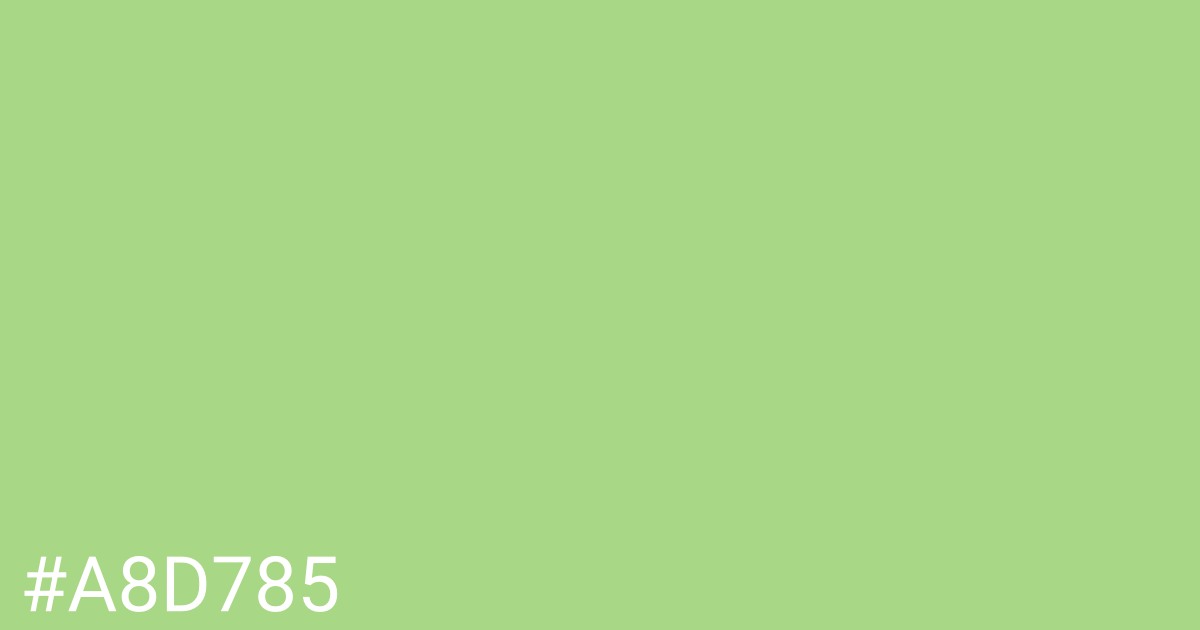 Hex color #a8d785 graphic