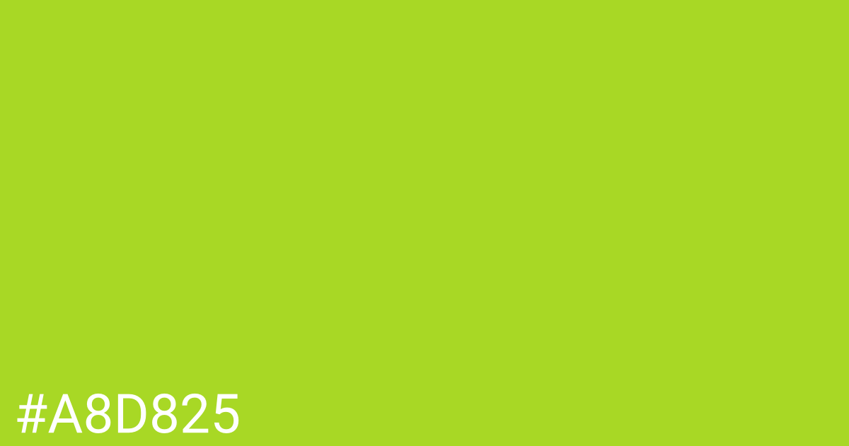 Hex color #a8d825 graphic