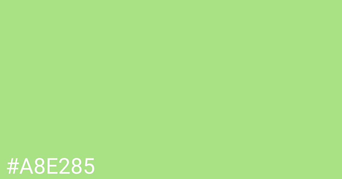 Hex color #a8e285 graphic