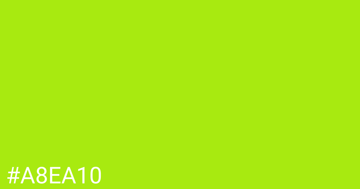 Hex color #a8ea10 graphic