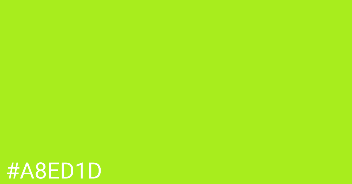 Hex color #a8ed1d graphic
