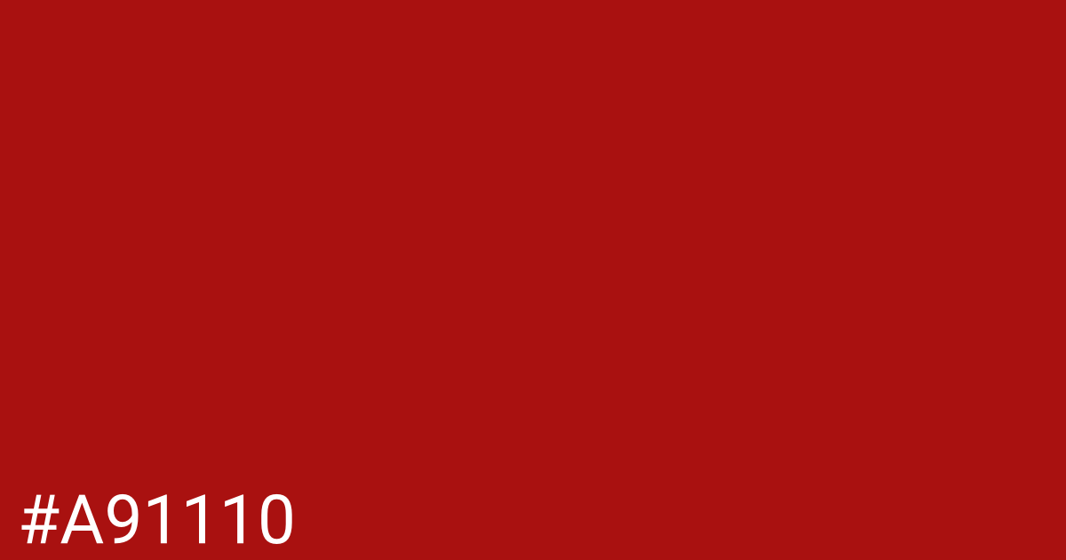 Hex color #a91110 graphic