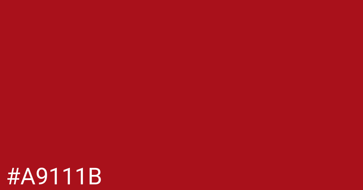 Hex color #a9111b graphic