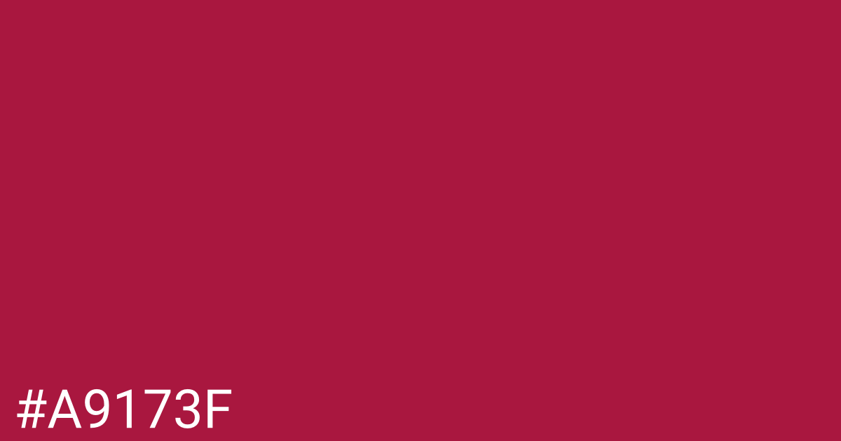 Hex color #a9173f graphic