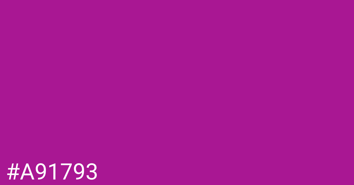 Hex color #a91793 graphic